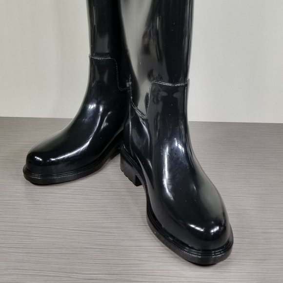Melissa Fullness Tall Rain Boot, Black Gloss - Picture 5 of 10